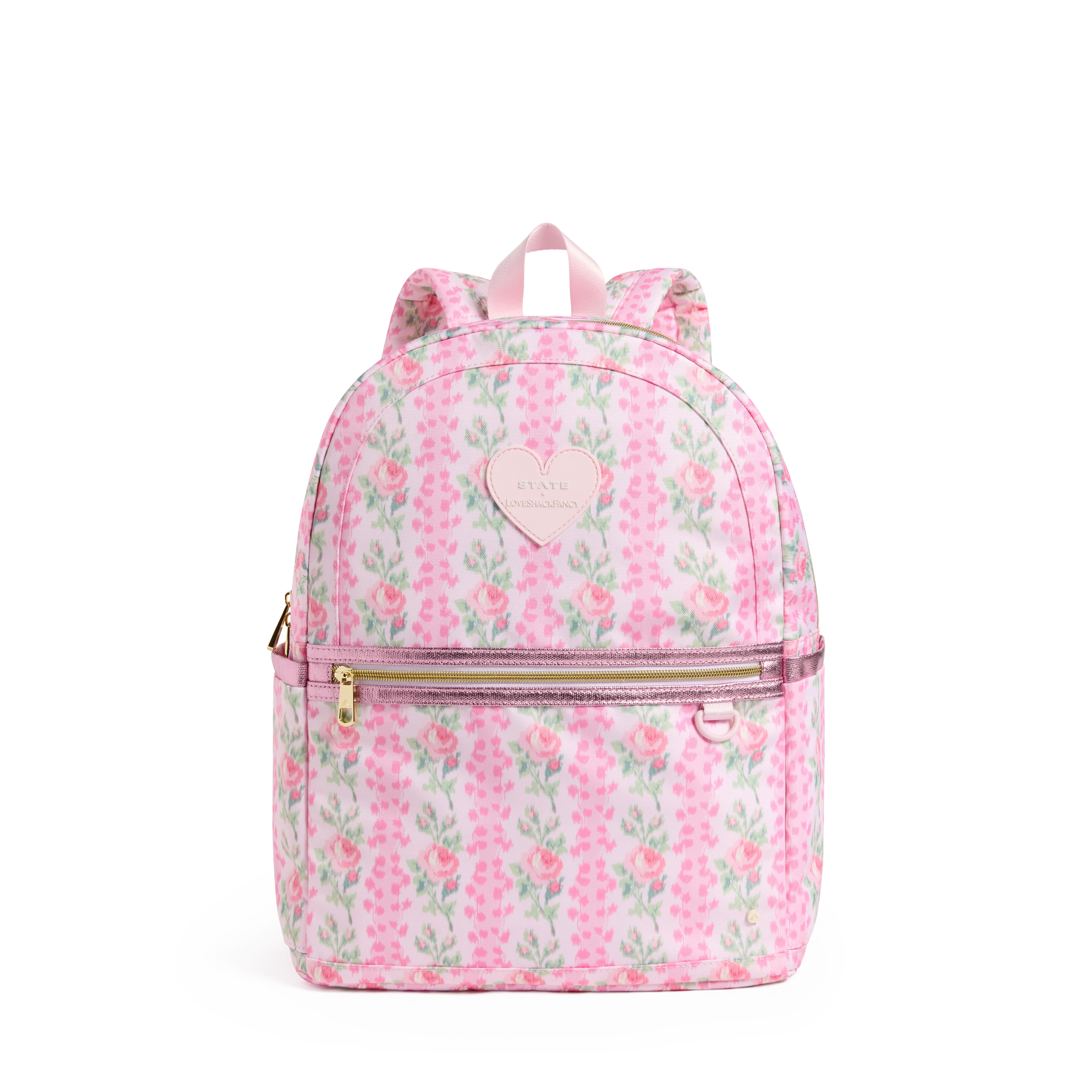 STATE Bags | STATE x LoveShackFancy Kane Double Pocket Backpack Polyester Canvas Blooming Heirloo... | STATE Bags