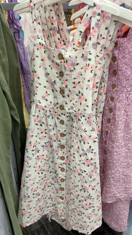 Girls sundresses at Target! Love the buttons and these fun floral prints! 

#LTKkids #LTKSeasonal #LTKstyletip
