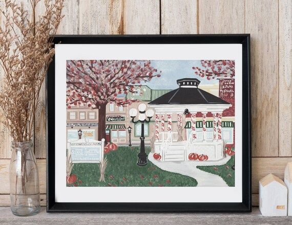 Stars Hollow Fall Festival Gilmore Girls 8x10 | Etsy (US)