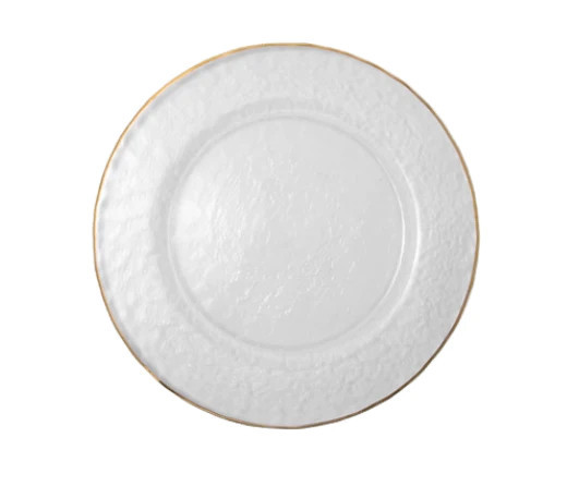 Glass Plate with Gold Rim | Megan Molten