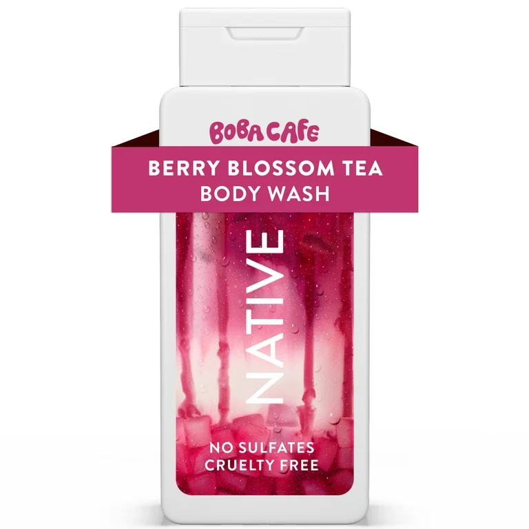 Native Body Wash, Limited Edition Berry Blossom Tea, Sulfate Free Body Wash for Women & Men, Boba... | Walmart (US)