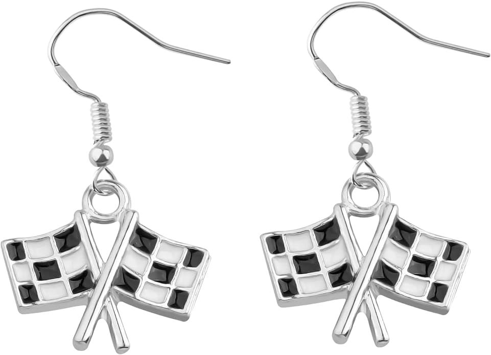 Race Charm Earring Race Day Gift Car Racing Gift Drag Racing Gift Race Earrings | Amazon (US)