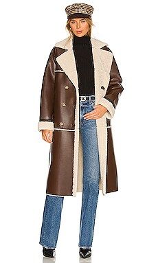 Song of Style Farrah Coat in Brown from Revolve.com | Revolve Clothing (Global)