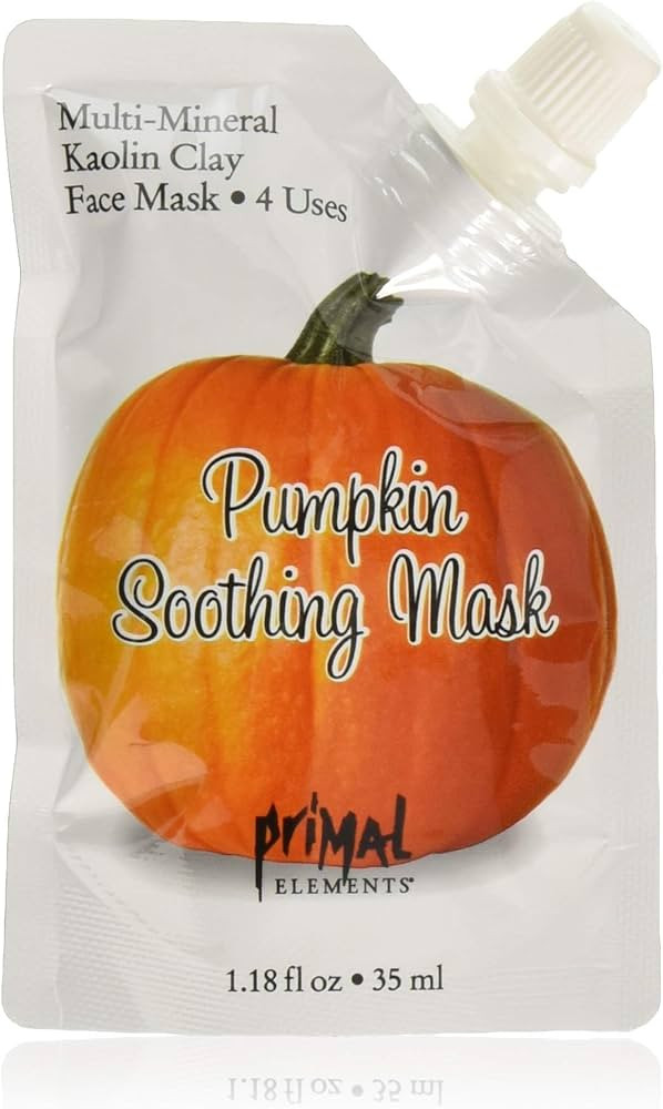 Primal Elements Face Mask, Clay Mud Facial Treatment, Multi-Use Package, 1.18 oz - Pumpkin Soothi... | Amazon (US)
