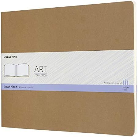 Moleskine Art Cahier Sketch Album, Soft Cover, XXL (8.5" x 11") Plain/Blank, Kraft Brown, 88 Page... | Amazon (US)