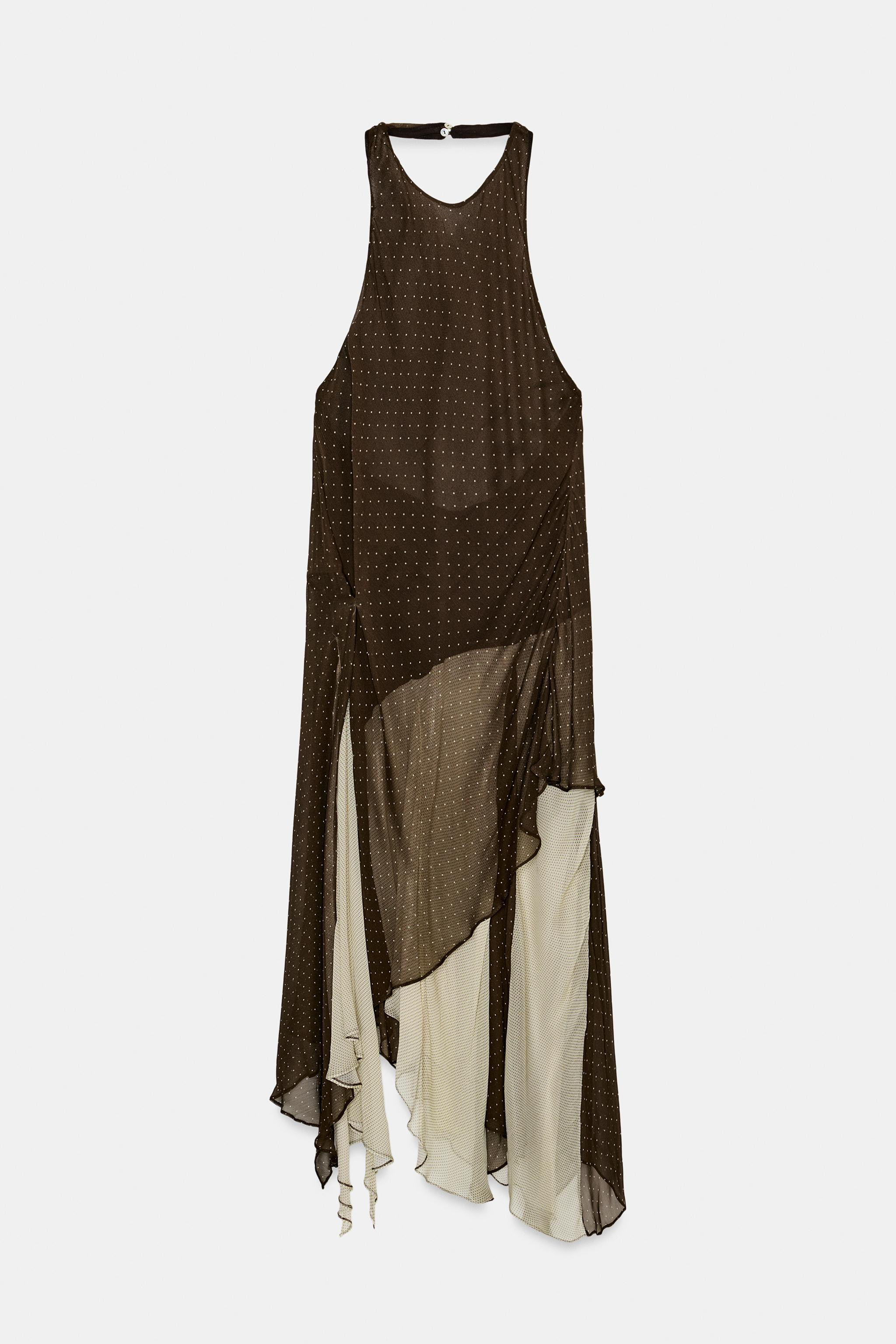 ASYMMETRIC COMBINATION DRESS ZW COLLECTION | Zara US