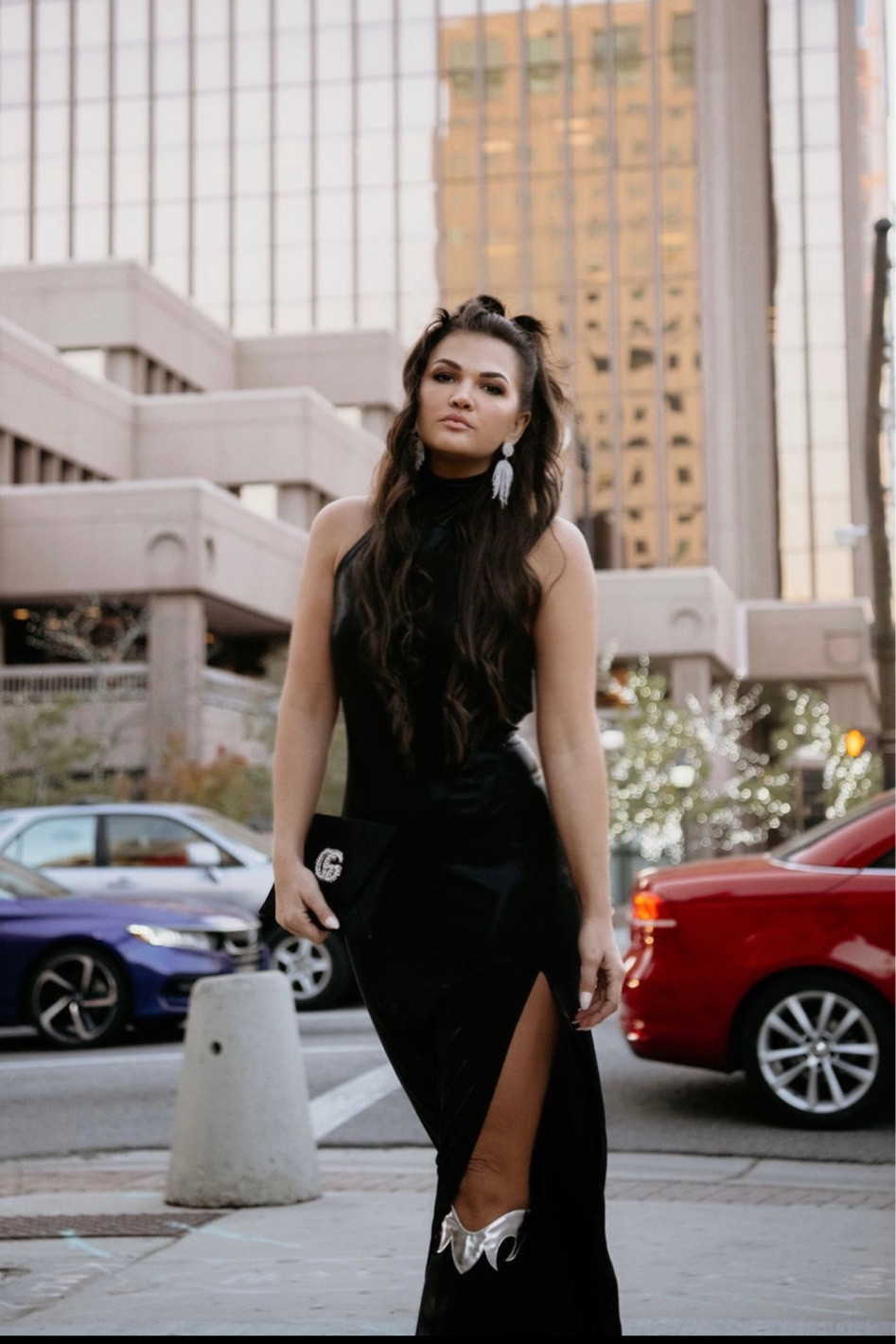 Edgy Holiday Look 
Halter High Neck Dress paired with black and silver western boots 

Show Me Your Mumu - Billini Sayuri Western Boot



#LTKstyletip #LTKHoliday #LTKshoecrush