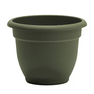 Bloem Ariana Self-Watering Plastic Cylinder Planter, 21.5-in W x 17-in H x 21.5-in D, Grey | Canadian Tire