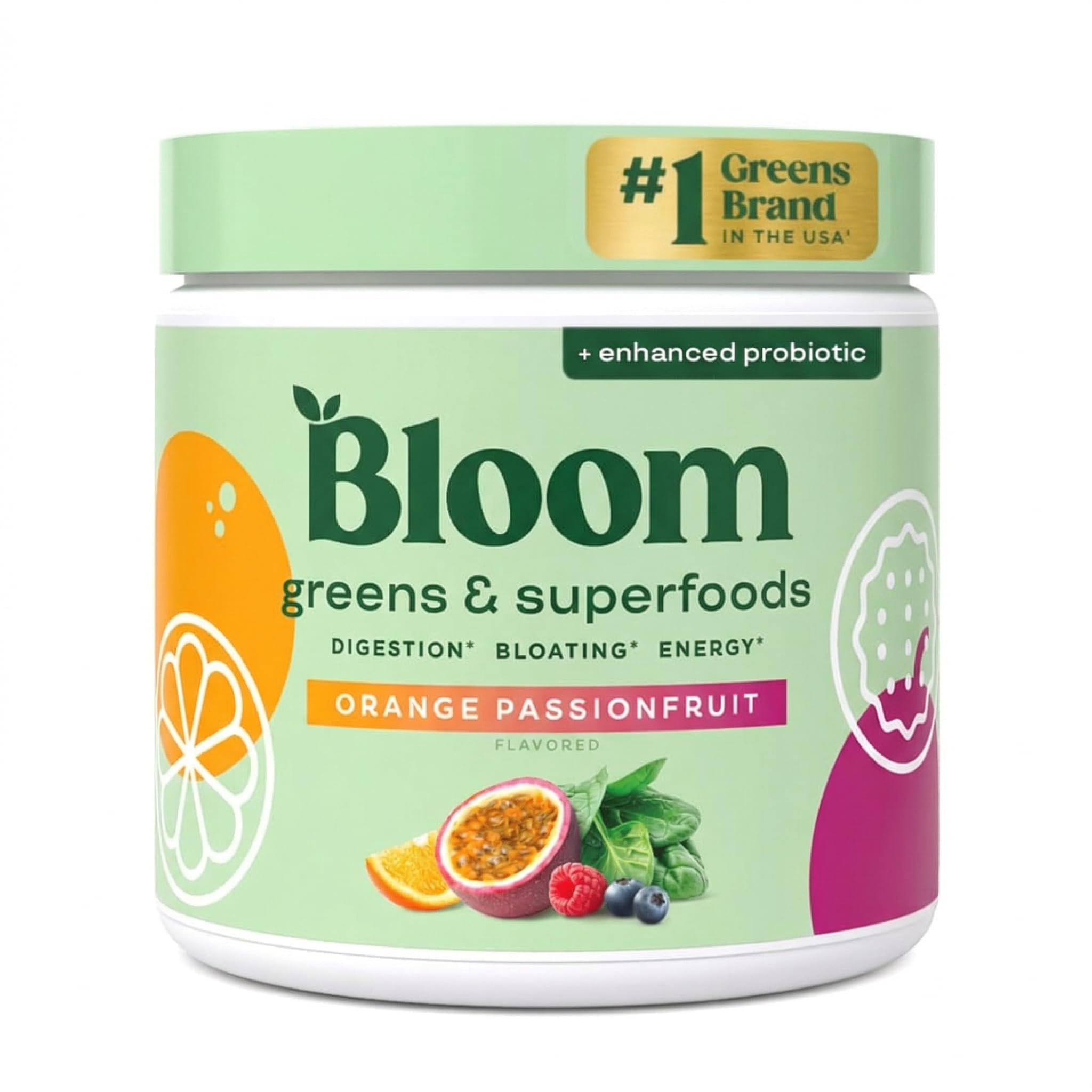 Bloom Nutrition Superfood Greens Powder, Digestive Enzymes with Probiotics and Prebiotics, Gut He... | Amazon (US)