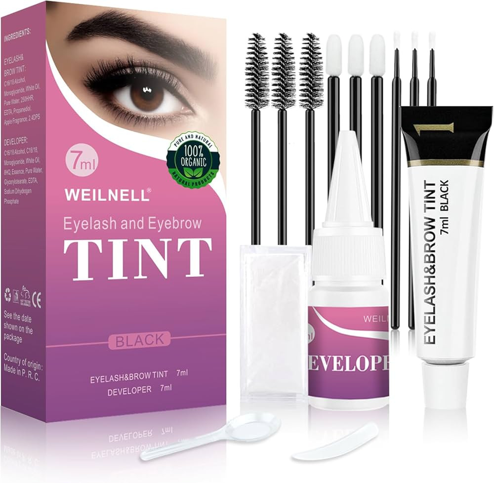 Eyelash & Eyebrow Color Kit, Professional Instant Lash & Brow Color Kit, Easy to Use with Natural... | Amazon (US)