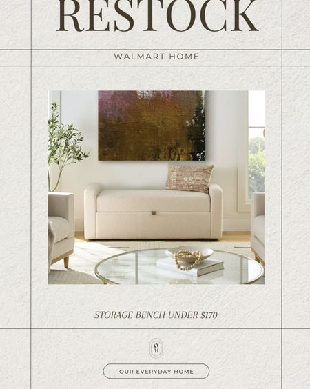 Walmart boucle storage bench, Living room inspiration, home decor, our everyday home, console table, arch mirror, faux floral stems, Area rug, console table, wall art, swivel chair, side table, coffee table, coffee table decor, bedroom, dining room, kitchen, amazon, Walmart, neutral decor, budget friendly, affordable home decor, home office, tv stand, sectional sofa, dining table, affordable home decor, floor mirror, budget friendly home decor, Target 

#LTKGiftGuide #LTKHome #LTKStyleTip