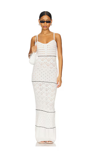 Estella Maxi Dress in Ivory & Black | Revolve Clothing (Global)