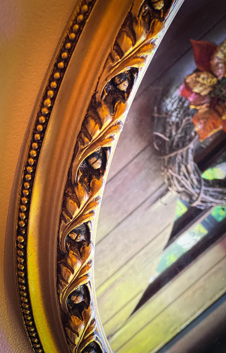 LARGE 31 1970s Made in Italy Rococo Baroque Style Wall Mirror With Acorns and Oak Leaves, Ornate ... | Etsy (US)