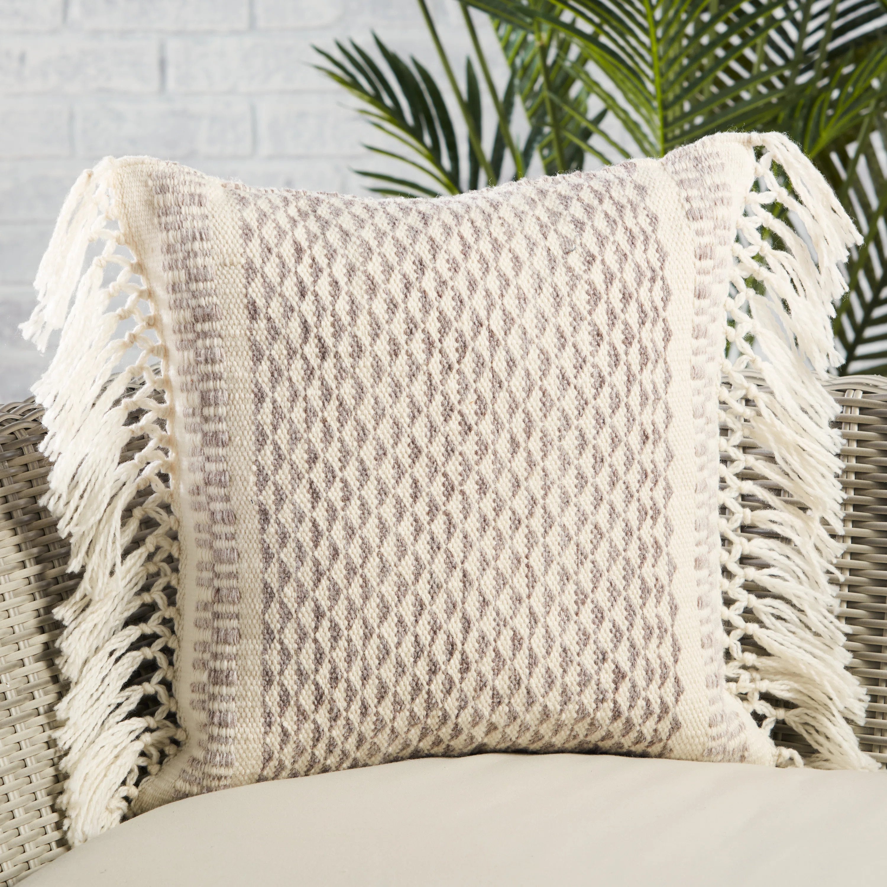 Outdoor Square Pillow Cover & Insert | Wayfair North America