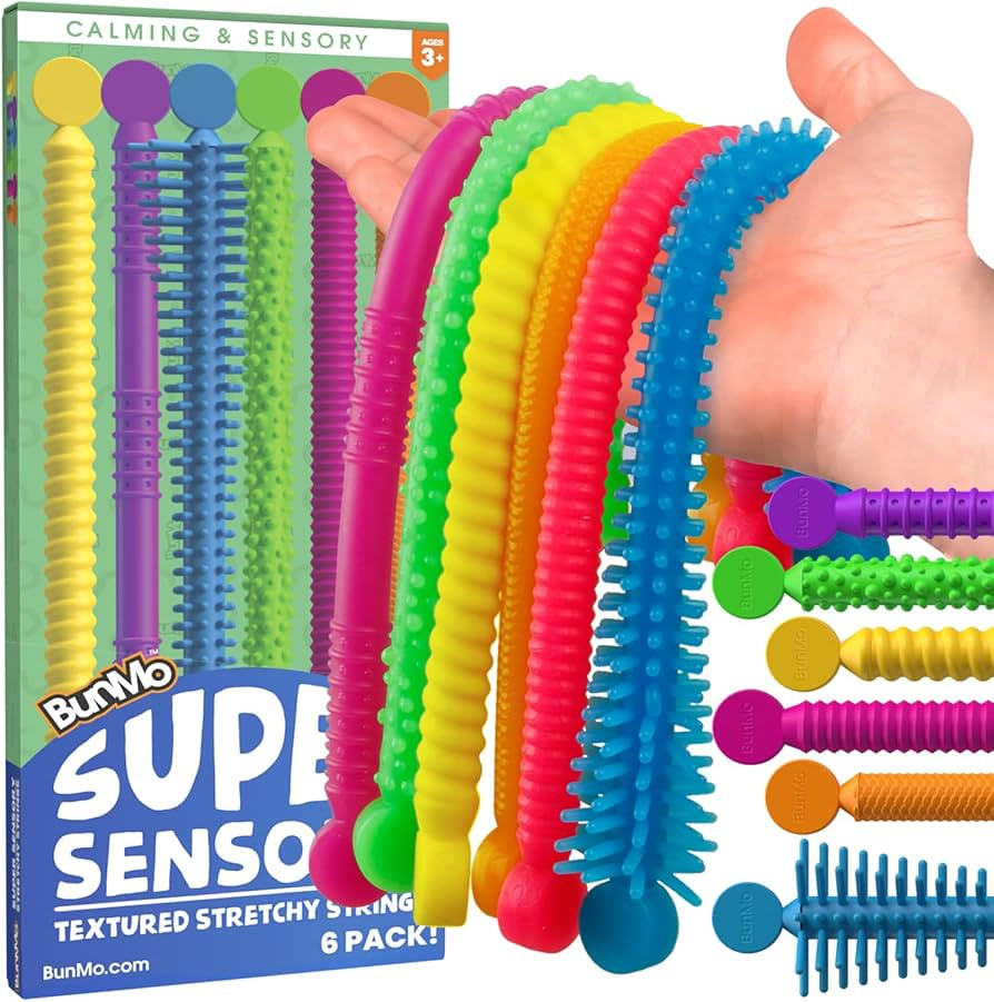 BUNMO Stretchy Strings | Sensory Toys for Toddlers 1-3 | Stimulating &amp; Addictive Sensory Toys for... | Amazon (US)