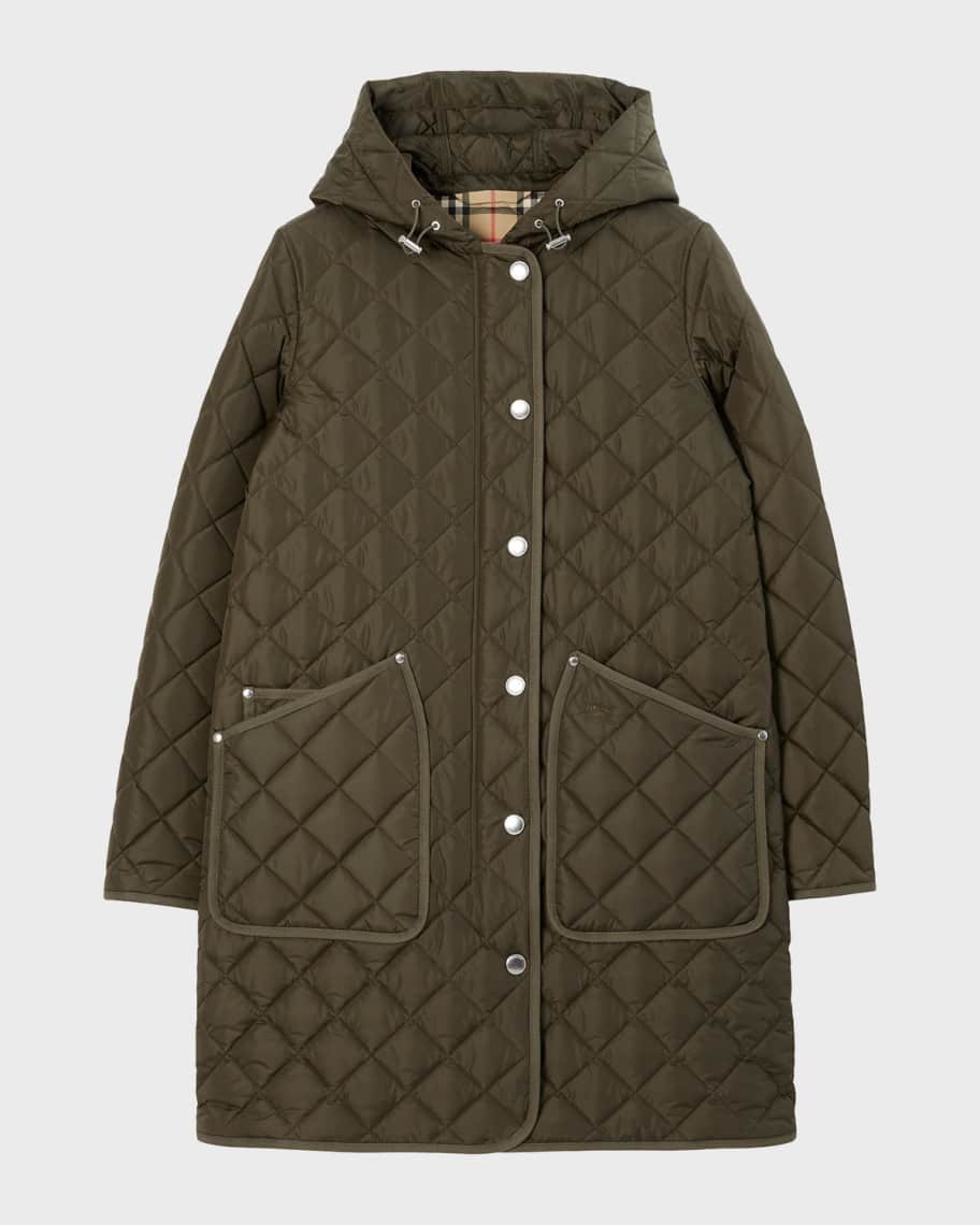 Roxby Quilted Hooded Coat | Neiman Marcus
