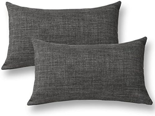 Jeanerlor Home Decoration Faux Linen with Bamboo Texture Euro Throw Pillow Sham Cushion Cover for... | Amazon (US)