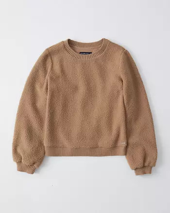Sherpa Crewneck Sweatshirt | Abercrombie & Fitch US & UK