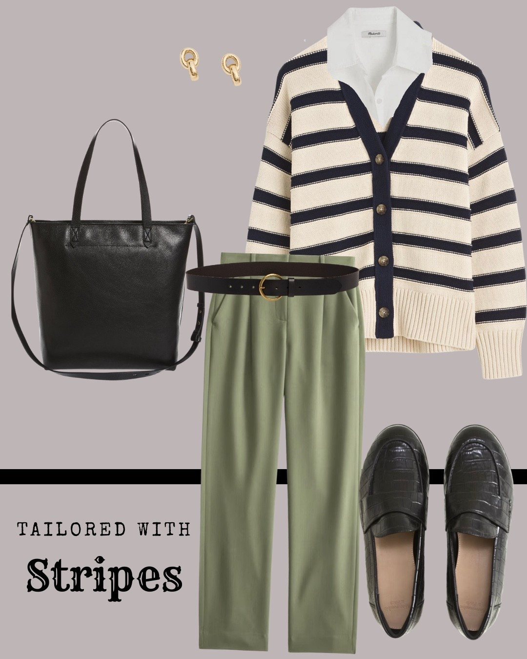Tailored and Stripes! 

#LTKgrwm #LTKootd #LTKOver40