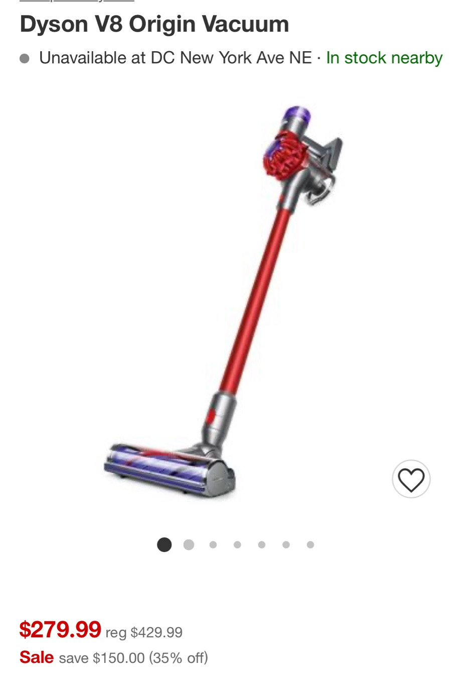 Dyson V8 Origin Vacuum 

#LTKsalealert #LTKCyberweek #LTKGiftGuide