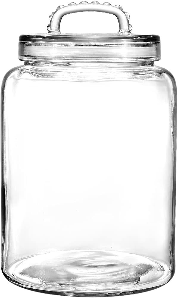 3 Gallon Glass Jar with Lid, Wide Mouth Large Glass Canister with lid, Super Large Cookie Jar for... | Amazon (US)
