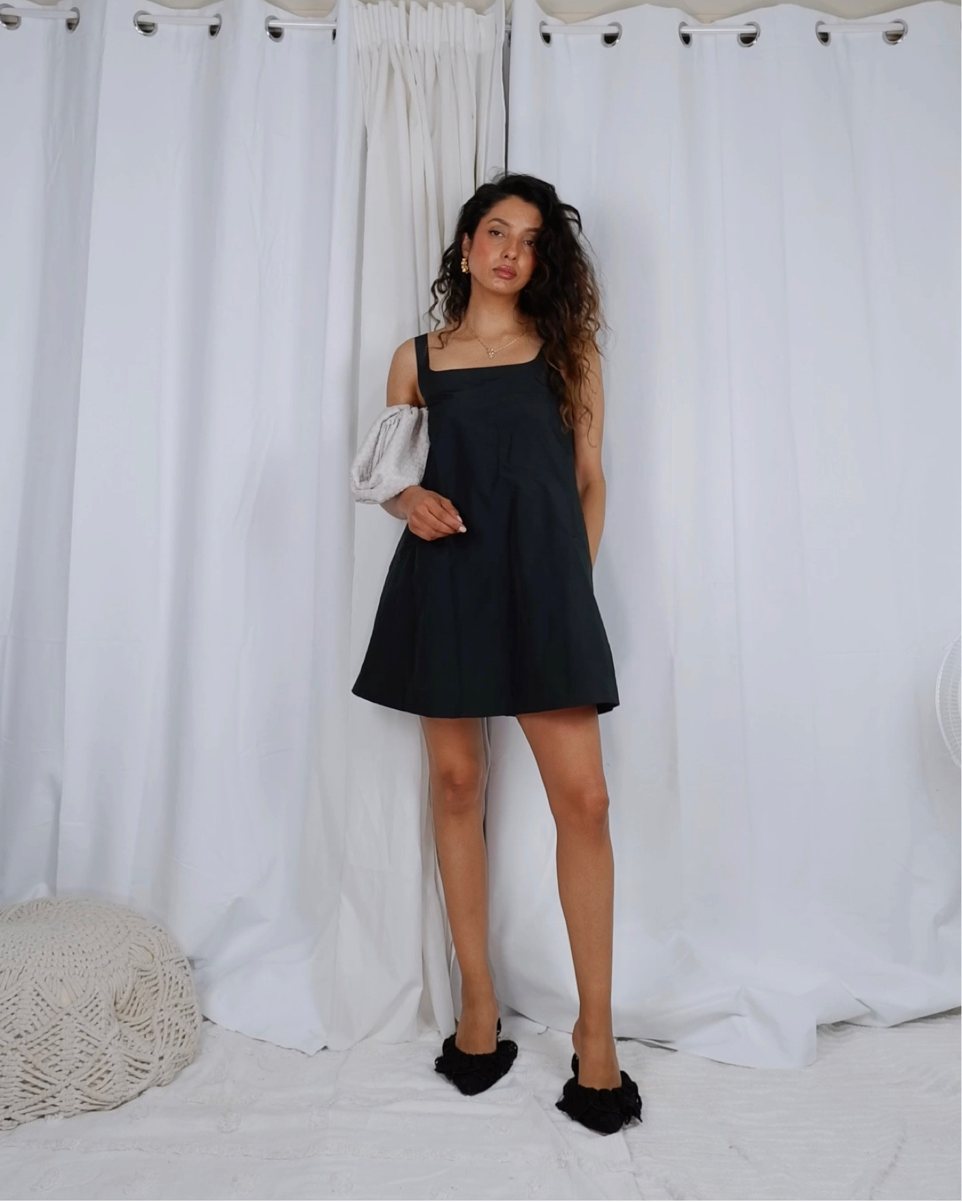 COS little black dress pinafore mini that is giving Prada - wearing XS 

#LTKaustralia #LTKparties #LTKstyletip