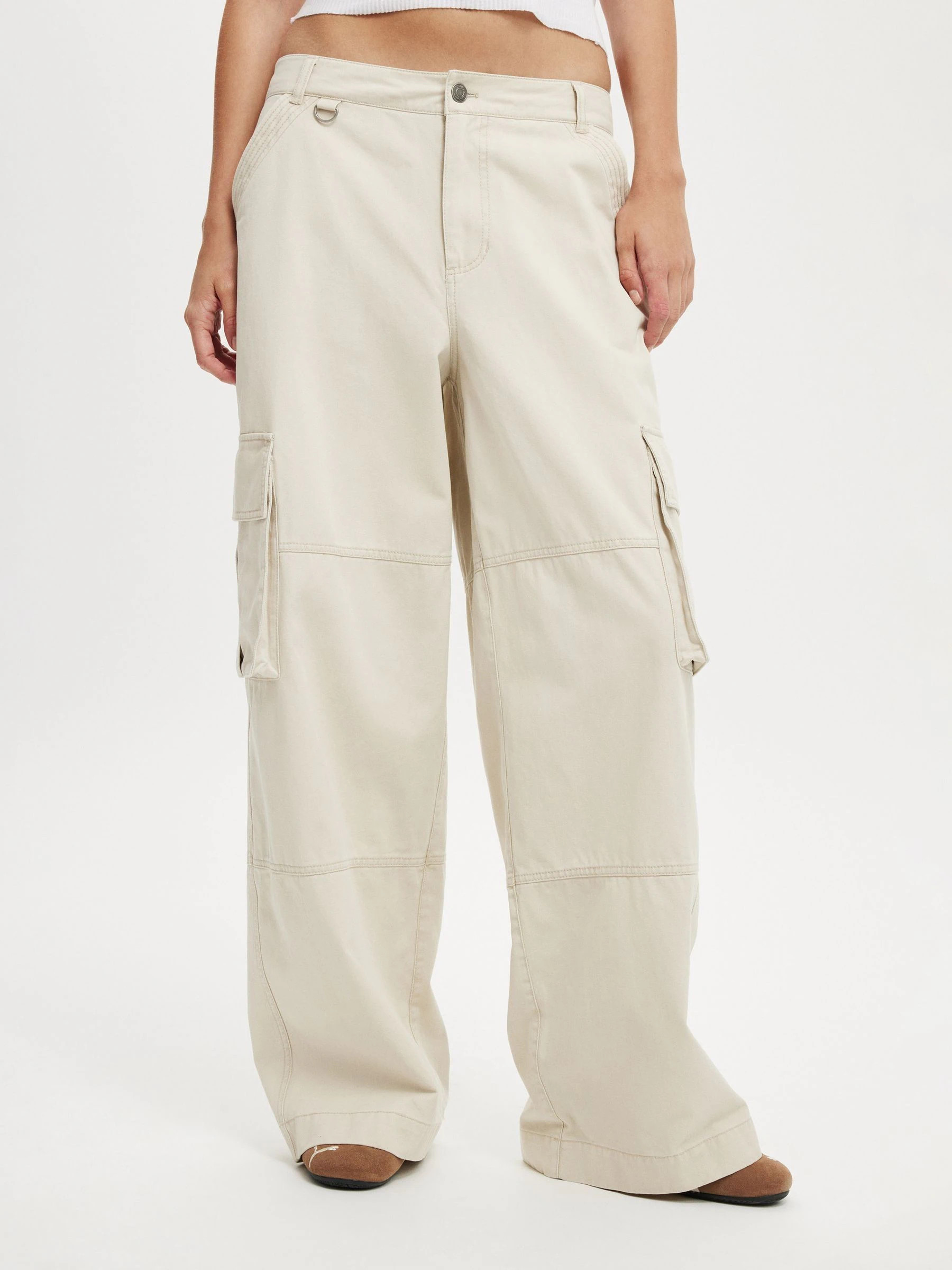 Cotton On Cotton On Natural Benny Cargo Trousers | Next US