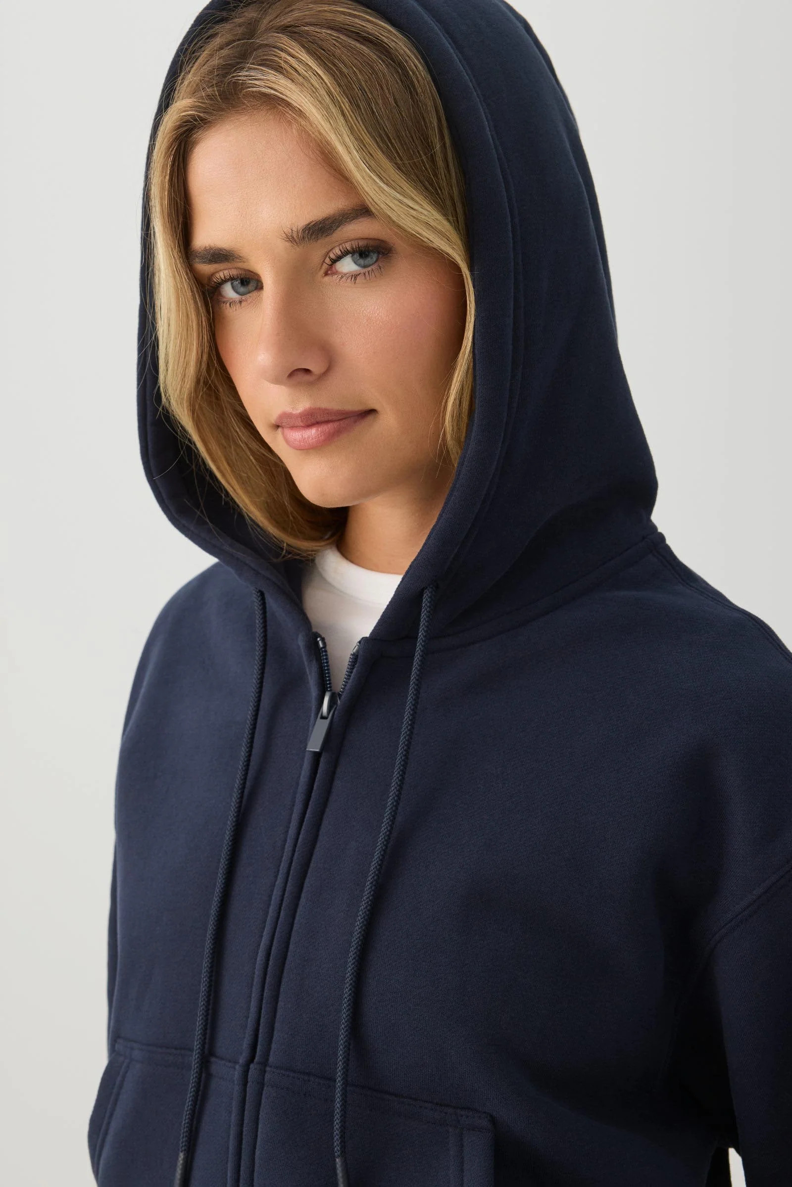 MADESOFT™ Fleece Zip Up Hoodie Midnight Sky | Ardene Canada | Ardene US