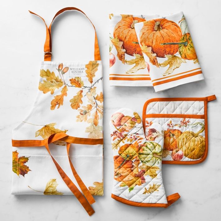 Heirloom Pumpkin Kitchen Linens Bundle | Williams-Sonoma