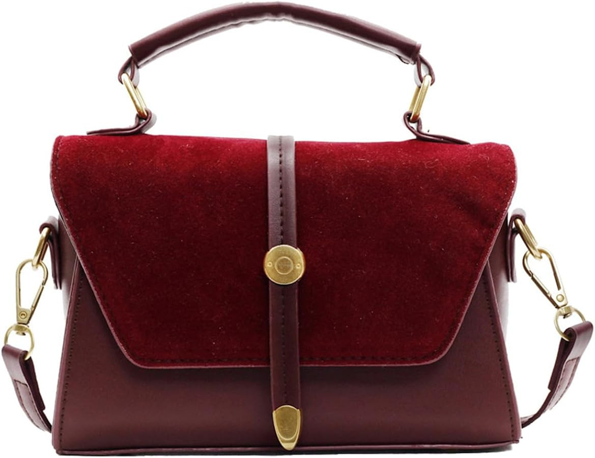 Retro Crossbody Bag for Women PU Leather Small Handbag Clutch Hobo Tote Shoulder Purse | Amazon (US)