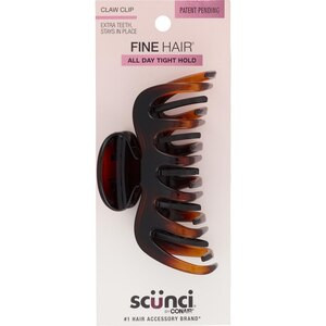 Scunci Fine Hair All Day Hold Claw Clip With Extra Teeth, 1 CT | CVS Health