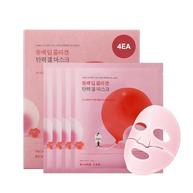 ROUND LAB Camellia Collagen Mask, 30min Hydrogel Mask, Quick Hydration, Firming&Pore Minimizing, ... | Amazon (US)