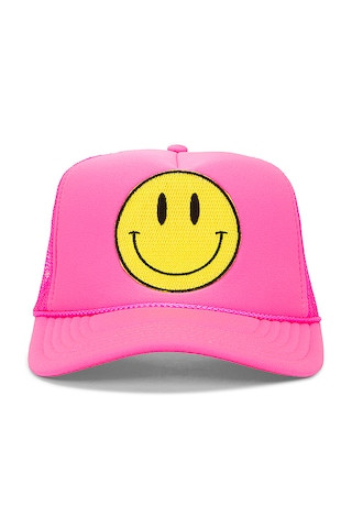 Friday Feelin SMILEY HAT in Pink from Revolve.com | Revolve Clothing (Global)