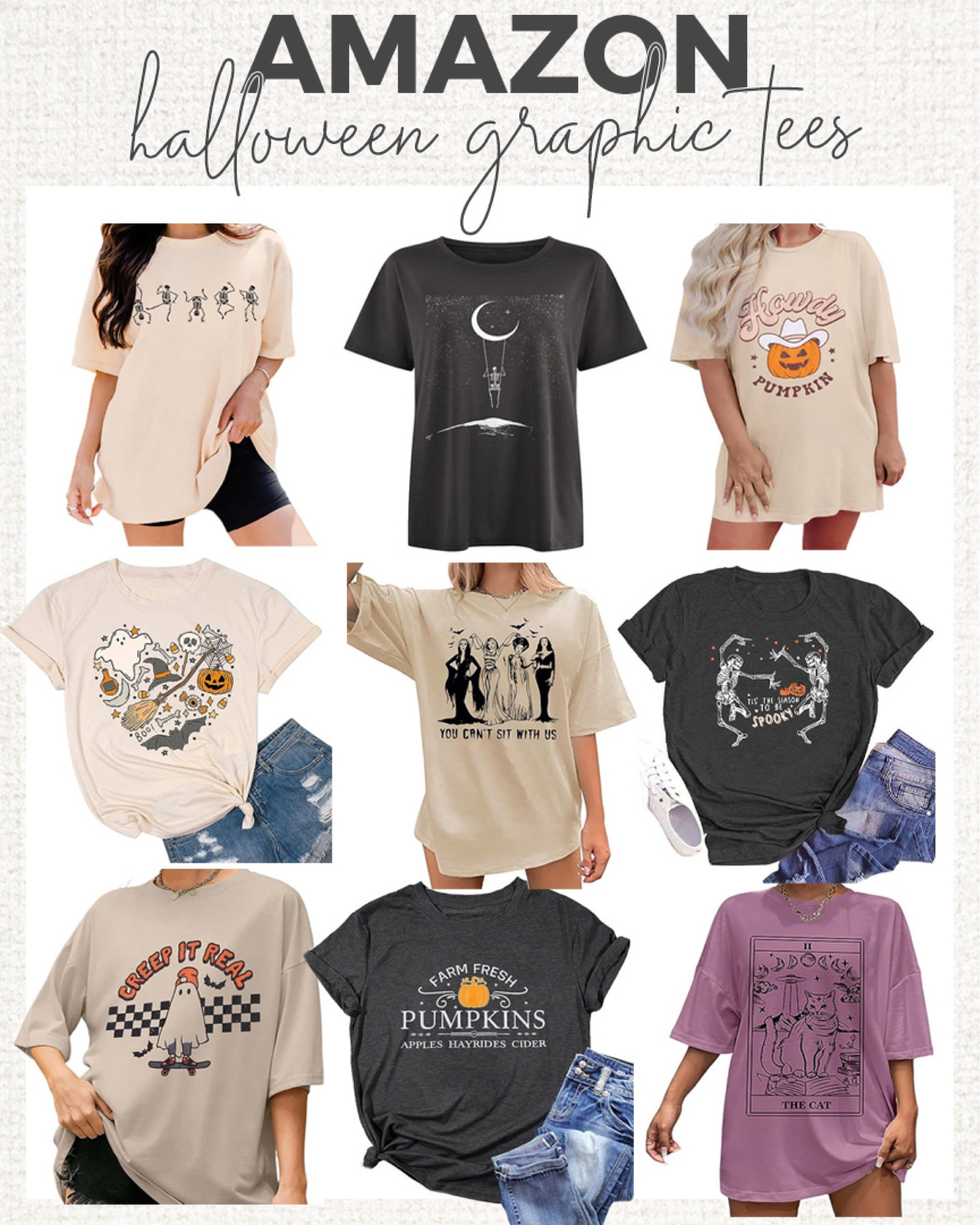 Amazon Halloween graphic tees! 

#amazonfinds #amazonfashion #halloween #halloweengraphictee

Amazon fashion finds. Amazon Halloween finds. Halloween tshirt. Halloween graphic tee. Amazon Halloween tshirt  

#LTKSeasonal #LTKunder50 #LTKstyletip
