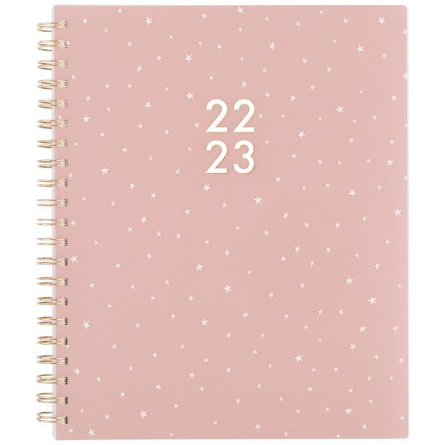 2022-23 Academic Planner Weekly/Monthly Frosted 11"x8.5" Pink Stars - Sugar Paper Essentials | Target