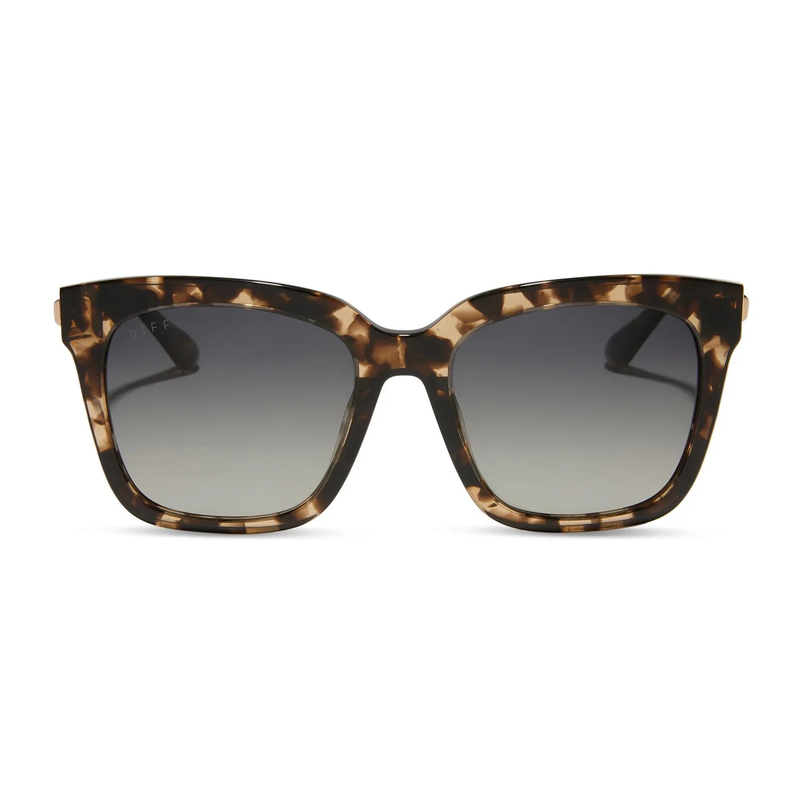 DIFF Bella Oversized Sunglasses for Women UV400 Protection Espresso Tortoise + Grey Gradient Pola... | Walmart (US)