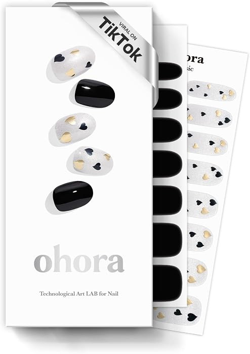 ohora Semi Cured Gel Nail Strips (N Date Night) - Extended Size Range, Works with Any UV/LED Lamp... | Amazon (US)