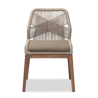bali & pari Jennifer Grey and Walnut Brown Side Chair 212-12806-HD - The Home Depot | The Home Depot