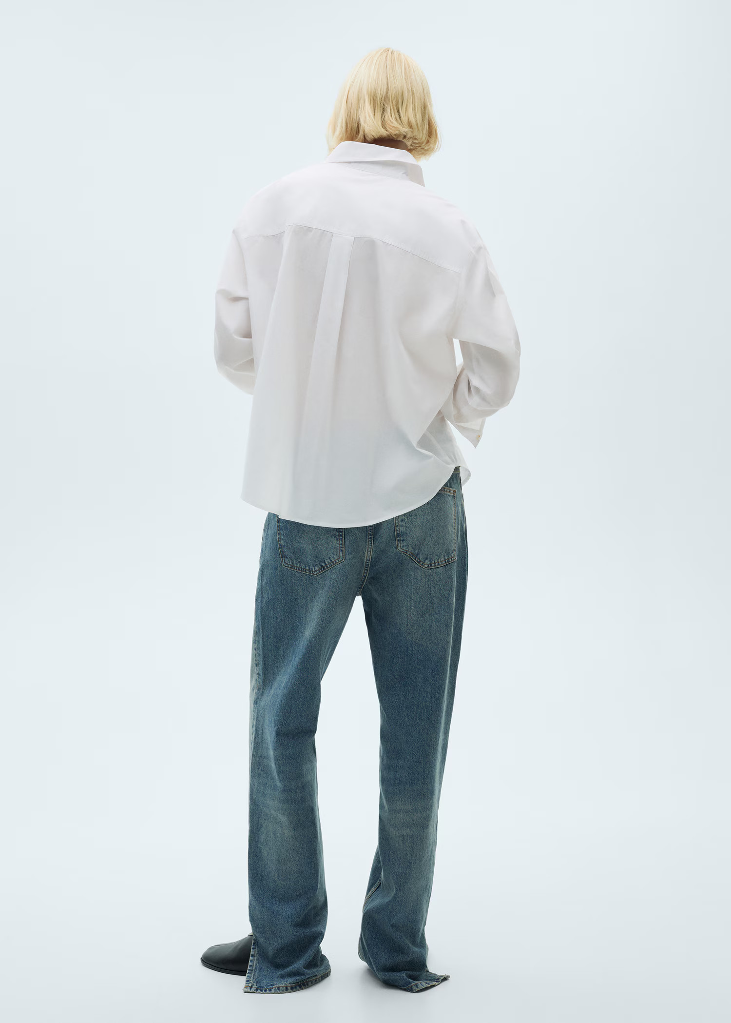 Cotton shirt with decorative button - Women | MANGO USA | Mango (US/MX/AU)