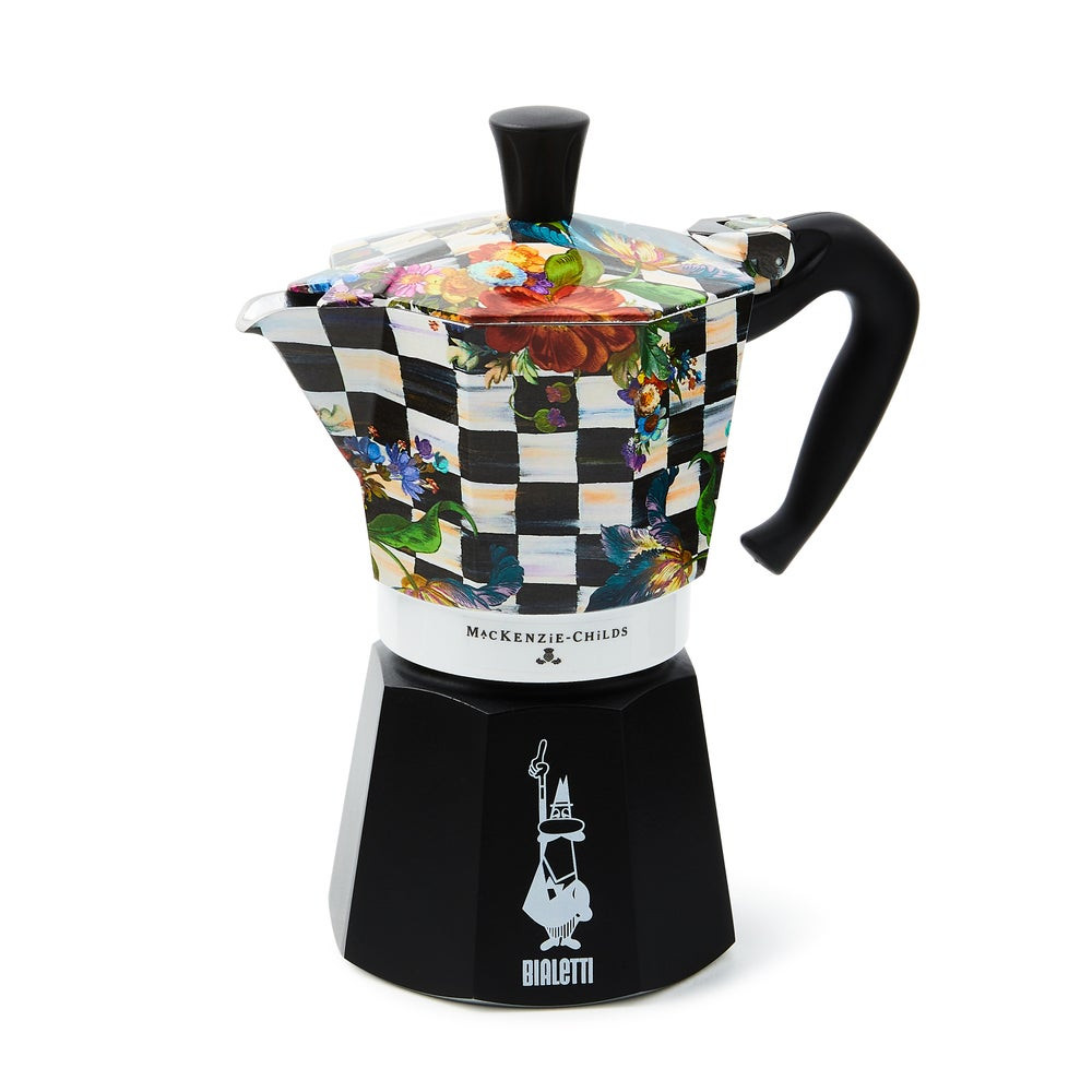 Courtly Flower Market 6 Cup Moka Pot | MacKenzie-Childs