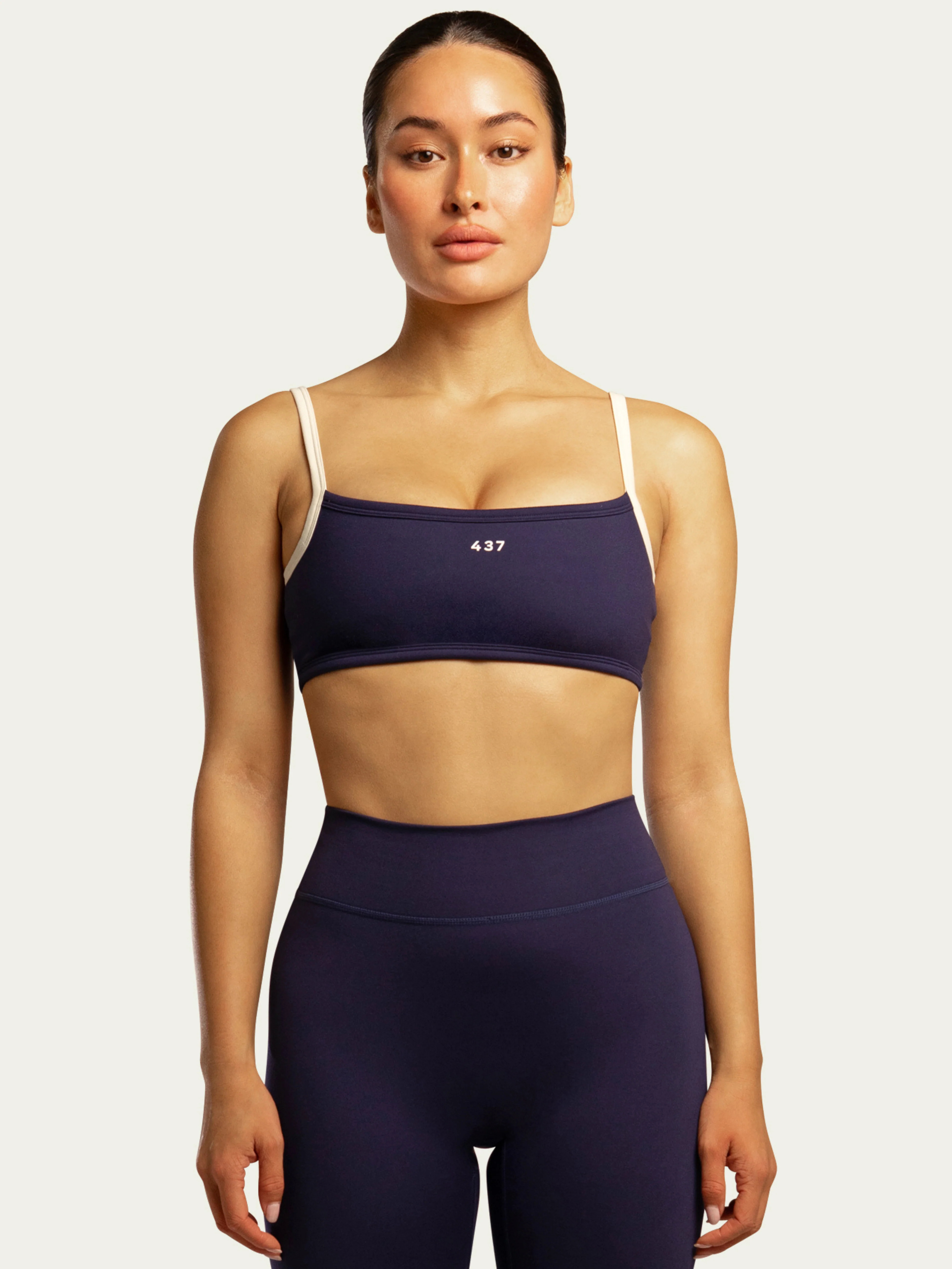 The Micro Bra / Navy-Cream | 437