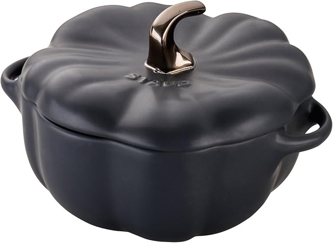 STAUB Ceramic 0.75-qt Petite Ceramic Pumpkin, Oven & Stove Safe up to 572°F, Pumpkin Dish, Ceram... | Amazon (US)