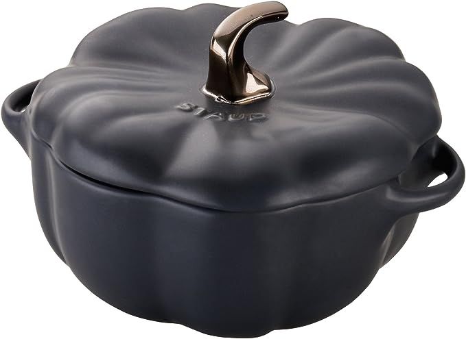 STAUB Ceramic 0.75-qt Petite Ceramic Pumpkin, Oven & Stove Safe up to 572°F, Pumpkin Dish, Ceram... | Amazon (US)