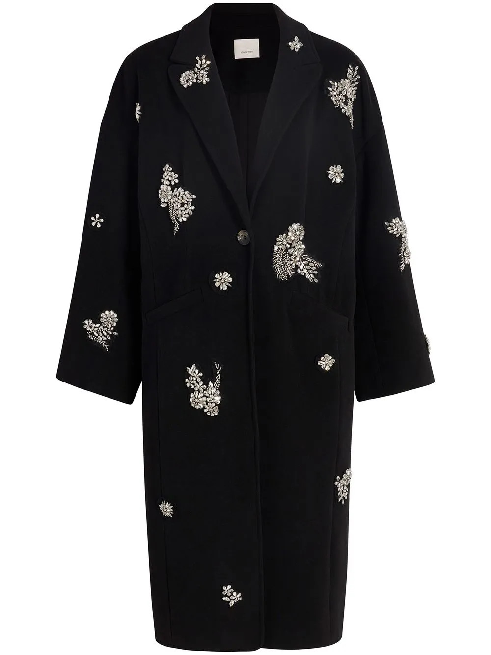 Cinq A Sept Crystal Ivy Gravis Coat | Black | FARFETCH | Farfetch Global