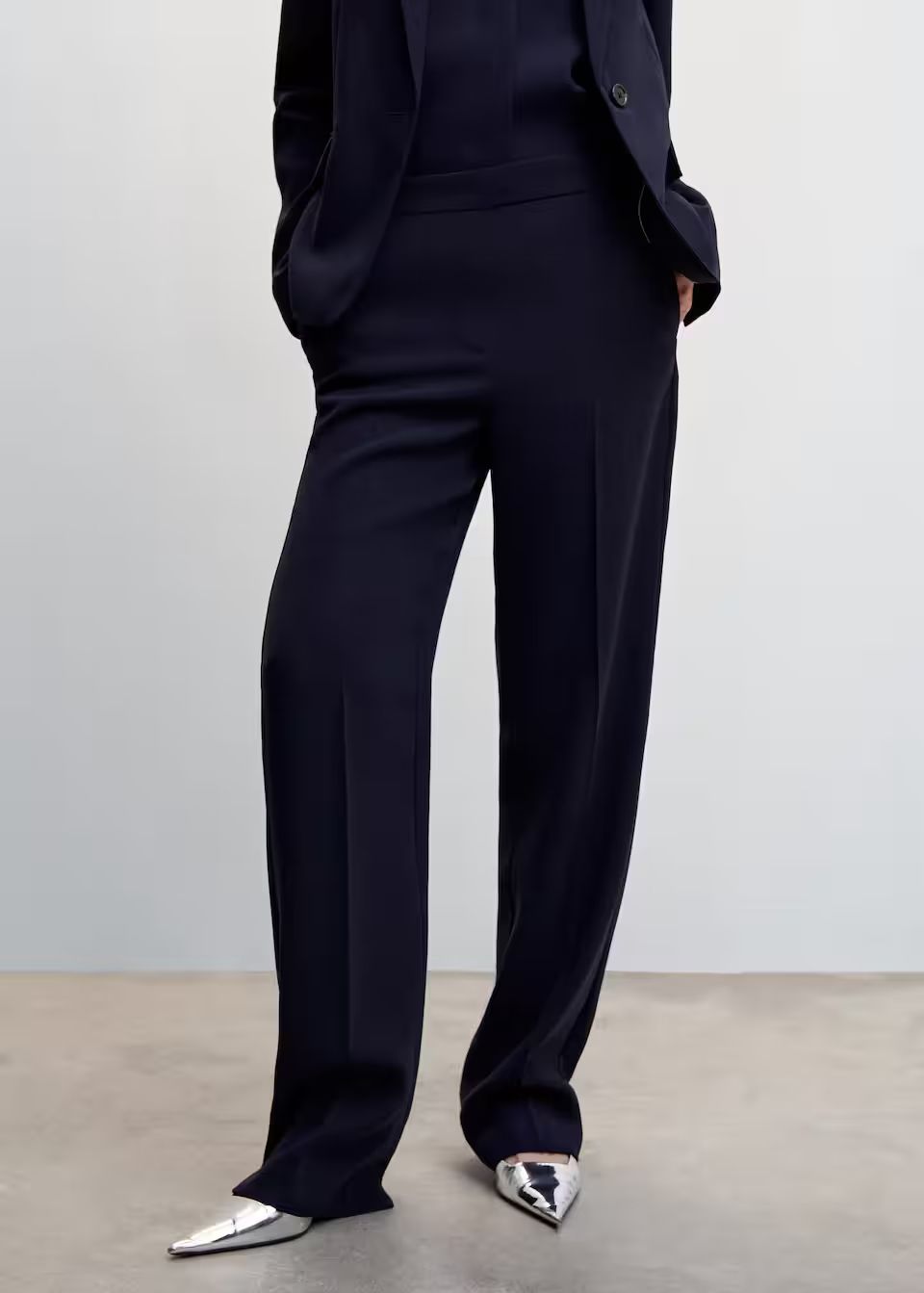 Elastic waist suit trousers | MANGO (US)