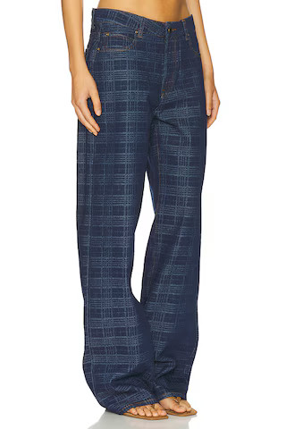 Top Model Jeans in Indigo Plaid | Revolve Clothing (Global)
