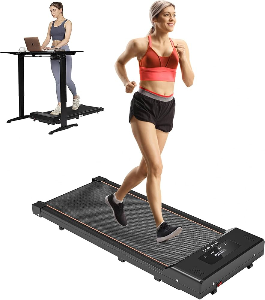 Under Desk Treadmill Walking Pad 2 in 1 Walkstation Jogging Running Portable Installation Free fo... | Amazon (US)