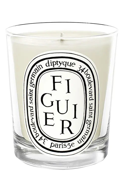 diptyque Figuier/Fig Tree Candle in Clear Vessel at Nordstrom, Size 6.5 Oz | Nordstrom