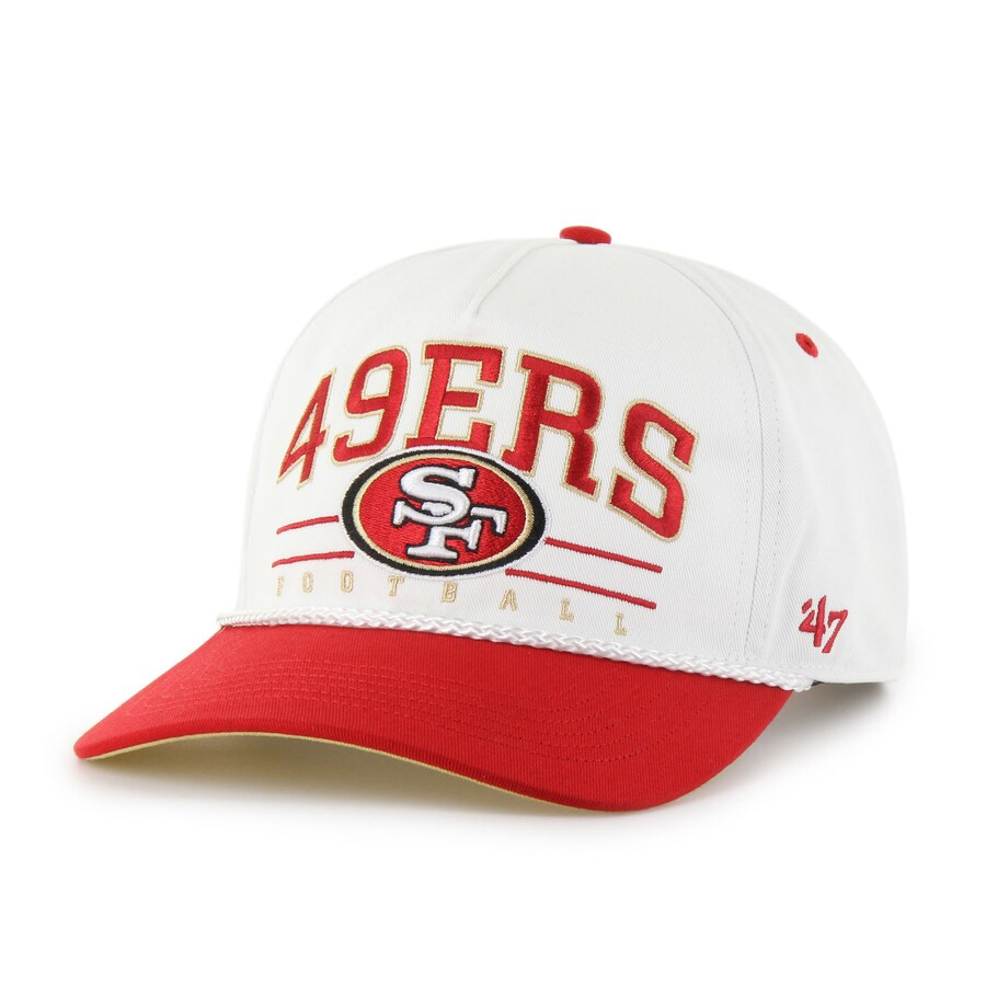 San Francisco 49ers '47 Roscoe Two-Toned Hitch Adjustable Hat - White/Scarlet | Lids