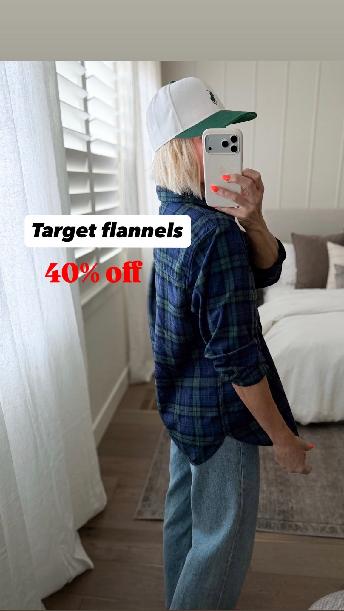 @Target 40% off ends today 10/7! 
LOVING their flannels — size up for the perfect oversized fit.👌